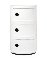 Comoda modulara Kartell Componibili 3 design Anna Castelli Ferrieri, alb