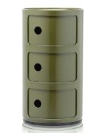 Comoda modulara Kartell Componibili 3 design Anna Castelli Ferrieri, verde