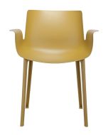 Scaun Kartell Piuma design Piero Lissoni, mustar