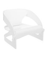 Fotoliu Kartell Joe Colombo, design Joe Colombo, alb mat