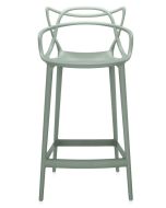 Scaun inalt Kartell Masters Stool design Philippe Starck & Eugeni Quitllet, 65cm, verde salvie