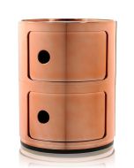 Comoda modulara Kartell Componibile 2 design Anna Castelli Ferrieri, cupru metalizat