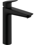 Baterie lavoar Hansgrohe Logis 190, fara ventil, pentru lavoare tip bol, negru mat