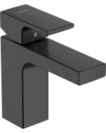 Baterie lavoar Hansgrohe Vernis Shape 100, ventil pop-up, negru mat