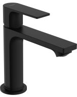 Baterie lavoar Hansgrohe Rebris E 110 Ecosmart, ventil pop-up, negru mat