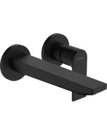 Baterie lavoar Hansgrohe Rebris E EcoSmart cu pipa 200mm, montaj incastrat, necesita corp ingropat, negru mat