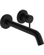 Baterie lavoar Hansgrohe Tecturis S cu pipa 225mm, montaj incastrat, necesita corp ingropat, negru mat
