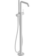 Baterie cada cu montaj pe pardoseala Hansgrohe Tecturis S, necesita corp ingropat, alb mat