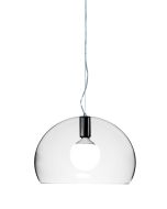 Suspensie Kartell FL/Y design Ferruccio Laviani, E27 max 15W LED, h28cm, transparent