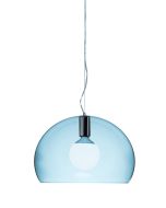 Suspensie Kartell FL/Y design Ferruccio Laviani, E27 max 15W LED, h28cm, bleu transparent