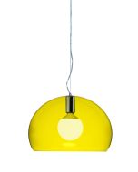 Suspensie Kartell FL/Y design Ferruccio Laviani, E27 max 15W LED, h28cm, galben transparent