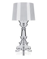Veioza Kartell Bourgie design Ferruccio Laviani, E14 max 3x28W, d37cm, argintiu metalizat