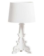 Veioza Kartell Bourgie design Ferruccio Laviani, E14 max 3x28W, d37cm, alb mat