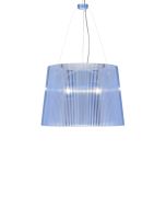 Suspensie Kartell Ge' design Ferruccio Laviani, E27 max 70W, h37cm, bleu transparent