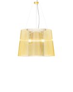 Suspensie Kartell Ge' design Ferruccio Laviani, E27 max 70W, h37cm, galben transparent
