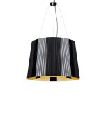 Suspensie Kartell Ge' design Ferruccio Laviani, E27 max 70W, h37cm, negru-auriu