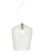 Suspensie Kartell Kabuki design Ferruccio Laviani, LED 15W, h73-268cm, transparent