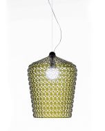 Suspensie Kartell Kabuki design Ferruccio Laviani, LED 15W, h73-268cm, verde transparent