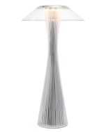 Veioza Kartell Space design Adam Tihany, LED, 15x30cm, crom metalizat