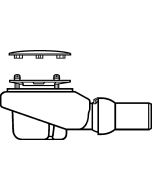 Sifon cadita de dus Villeroy & Boch Tempoplex Plus Compact 90, capac alb