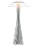 Veioza Kartell Space Outdoor design Adam Tihany, LED, 15x30cm, crom metalizat