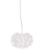 Suspensie Kartell Bloom design Ferruccio Laviani, G9 max 3x33W, d28cm, alb