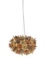 Suspensie Kartell Bloom design Ferruccio Laviani, G9 max 3x33W, d28cm, auriu-bronz-cupru metalizat