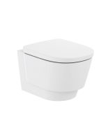 Vas wc suspendat Roca Tura Rimless, fixare ascunsa, 50x36cm, alb mat