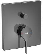 Baterie cada - dus Roca Insignia cu montaj incastrat, necesita corp ingropat, titanium black