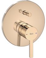 Baterie cada - dus Roca Naia cu montaj incastrat, necesita corp ingropat, rose gold