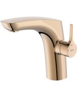 Baterie lavoar Roca Insignia Cold Start, fara ventil, rose gold