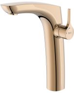 Baterie lavoar Roca Insignia Cold Start pentru lavoare tip bol, fara ventil, rose gold