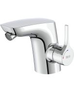 Baterie bideu Roca Insignia Cold Start, ventil pop-up, crom