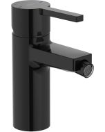 Baterie bideu Roca Naia, ventil pop-up, titanium black