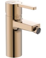 Baterie bideu Roca Naia, ventil pop-up, rose gold
