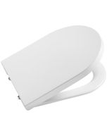 Capac WC Roca Inspira Round cu inchidere lenta si QuickRelease, alb
