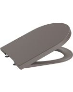 Capac wc Roca Inspira Round cu inchidere lenta si QuickRelease, cafea