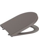 Capac wc Roca Inspira Round Compact cu inchidere lenta si QuickRelease, cafea