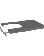 Capac bideu Roca Inspira Square cu inchidere lenta, onyx