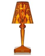 Veioza Kartell Battery design Ferruccio Laviani, LED 0.8W, h22cm, chihlimbar transparent