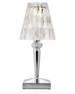 Veioza Kartell Battery design Ferruccio Laviani, LED 0.8W, h22cm, crom metalizat