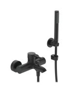 Baterie cada Ideal Standard Ceraline cu para, furtun si agatatoare de dus, negru mat