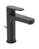 Baterie lavoar Ideal Standard Cerafine O h120, ventil metalic pop-up, negru mat