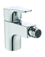 Baterie bideu Ideal Standard Cerabase, ventil metalic pop-up, crom