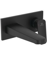 Baterie lavoar Ideal Standard Ceraplan de perete, pipa 180mm, necesita corp ingropat, Silk Black