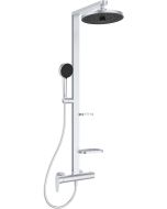 Coloana de dus Ideal Standard Ceratherm Alu+ cu baterie, argintiu