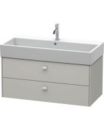 Dulap baza suspendat Duravit Brioso 984x442mm, cu doua sertare , gri ciment mat