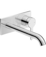 Baterie lavoar Duravit C.1 de perete, pipa 225mm, fara ventil, necesita corp ingropat