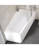 Cada baie asimetrica Ravak Concept 10° 170x100cm, acril, orientare dreapta