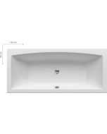 Cada baie rectangulara Ravak Formy 02, 180x80cm, acril